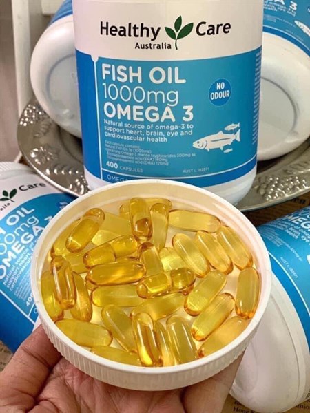 Dầu cá omega 3 400 viên healthy care của úc