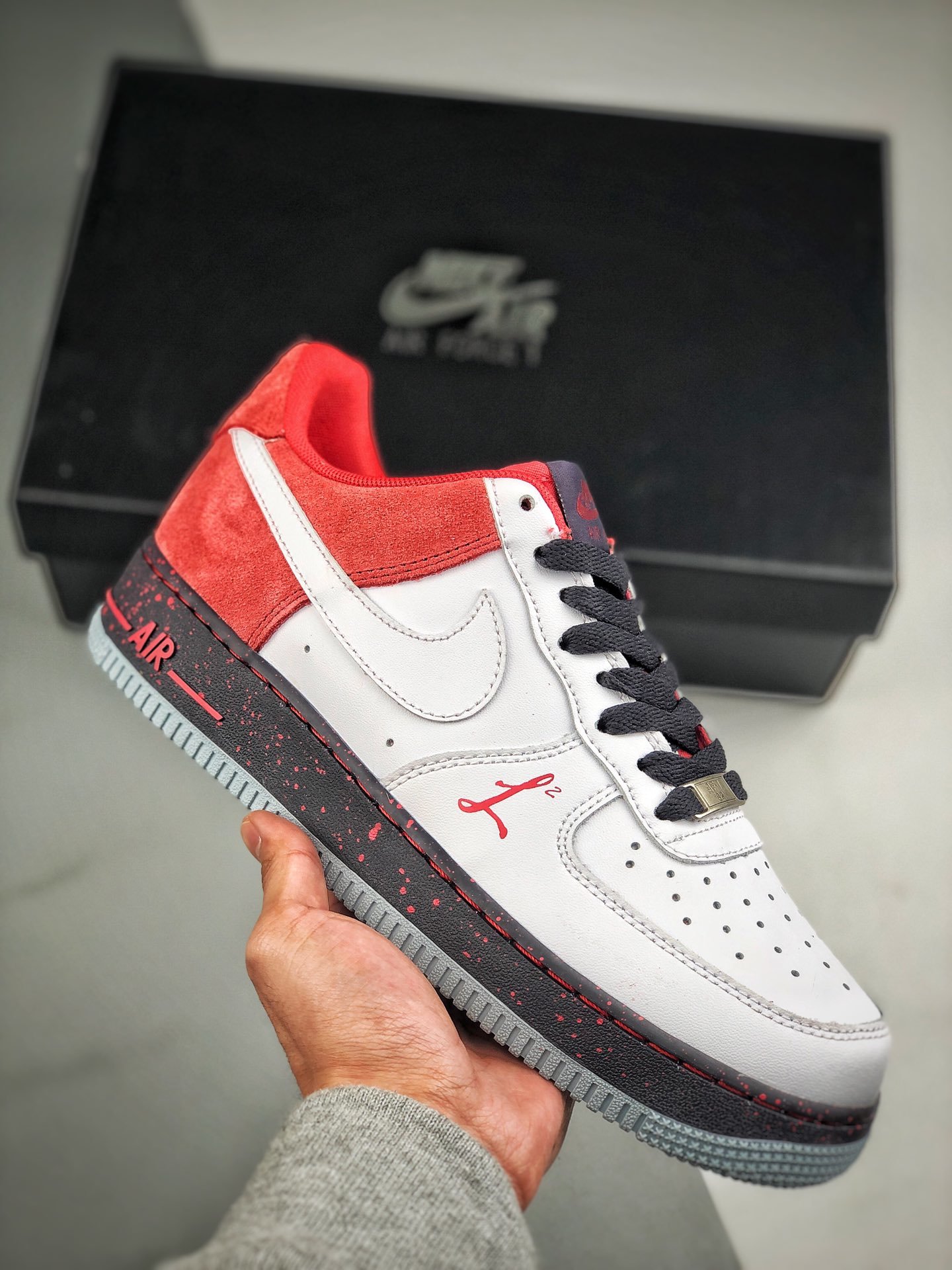 red air force 1 red