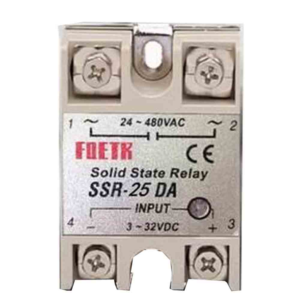 Ssr-40da 25da 60da dc to ac solid state relay module temperature controller 24v-380v 40a 250v/25a 250v/ 60a 250v