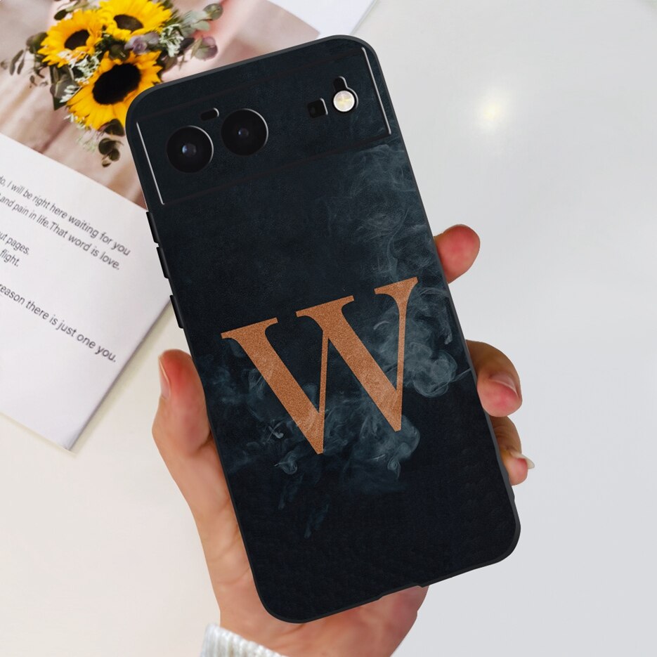 Cho Google Pixel 6 trường hợp pixel 6A chữ sang trọng bìa chống sốc Silicon mềm Ốp điện thoại cho Google Google Pixel 6 Pro pixel6 6A vỏ