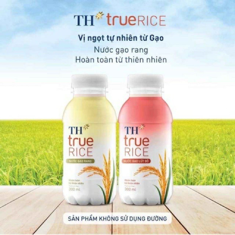 (HOT LIKE) Chai Nước Gạo Rang TH true RICE 300 ml