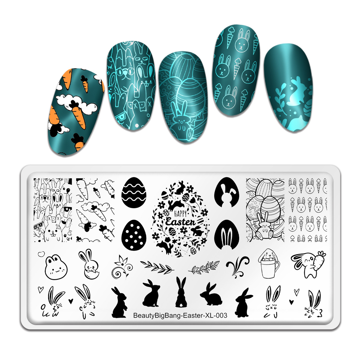 BEAUTYBIGBANG BeautyBigbang Stainless Steel Template Stencil Nail Art beautybigbang-beautybigbang-stainless-steel-template-stencil-nail-art