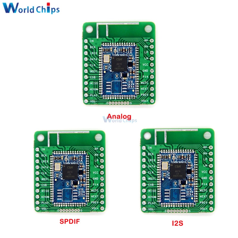 Csr8675 Bluetooth v5.0 điện năng thấp mô đun âm thanh bluetoothe bảng mạch thu APTX-HD lossless nén I2S sợi SPDIF thu khuếch đại