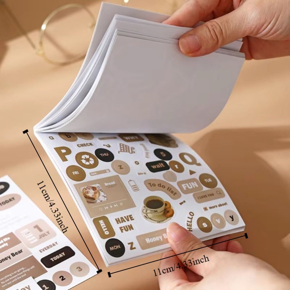 Decorative Elements Cartoon Design Cartoon Collage Sticker Book ...