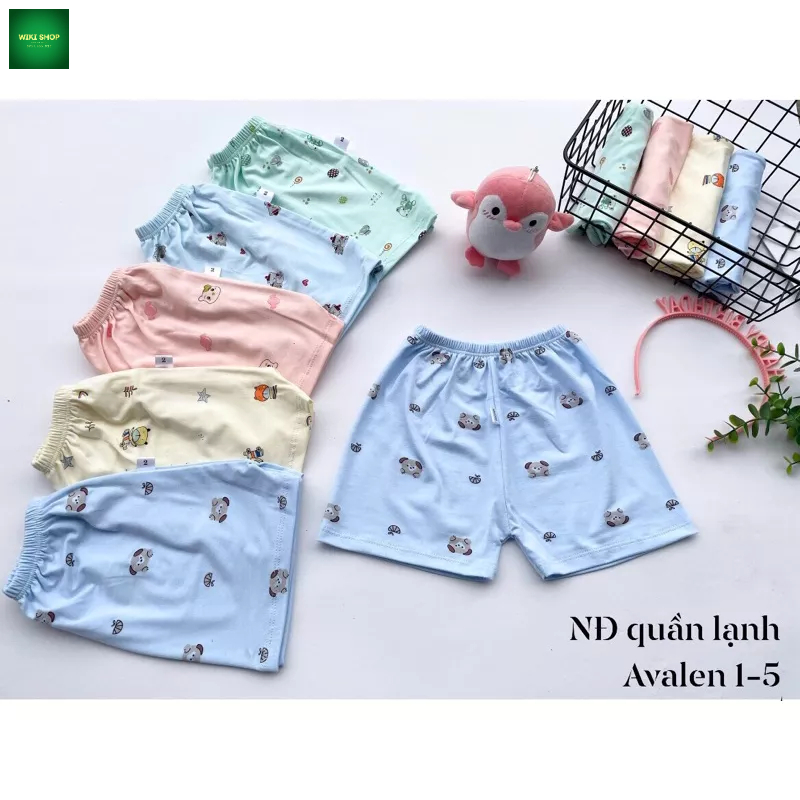 Combo 5 quần đùi thun lạnh cho Bé.