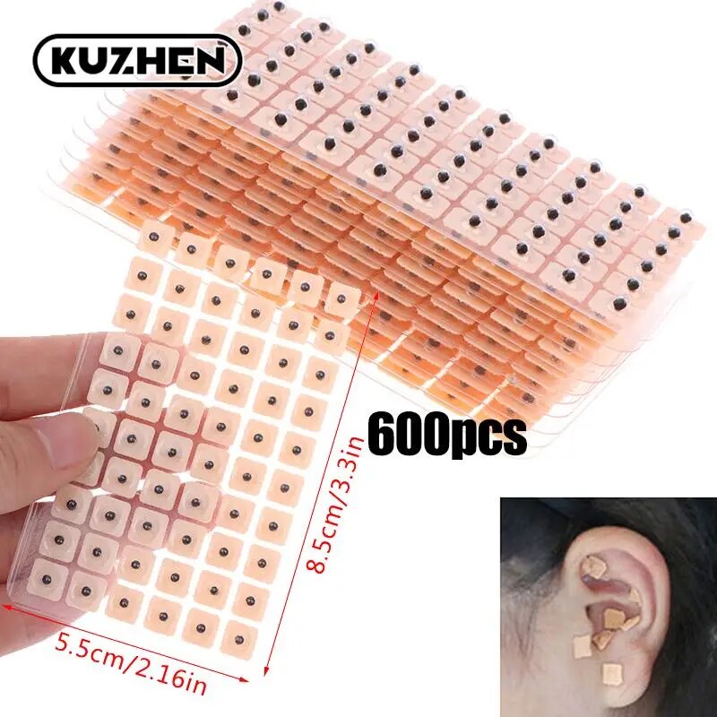 【Special offer】 600pcs Ear Press Acupuncture Vaccaria Bean Massage
