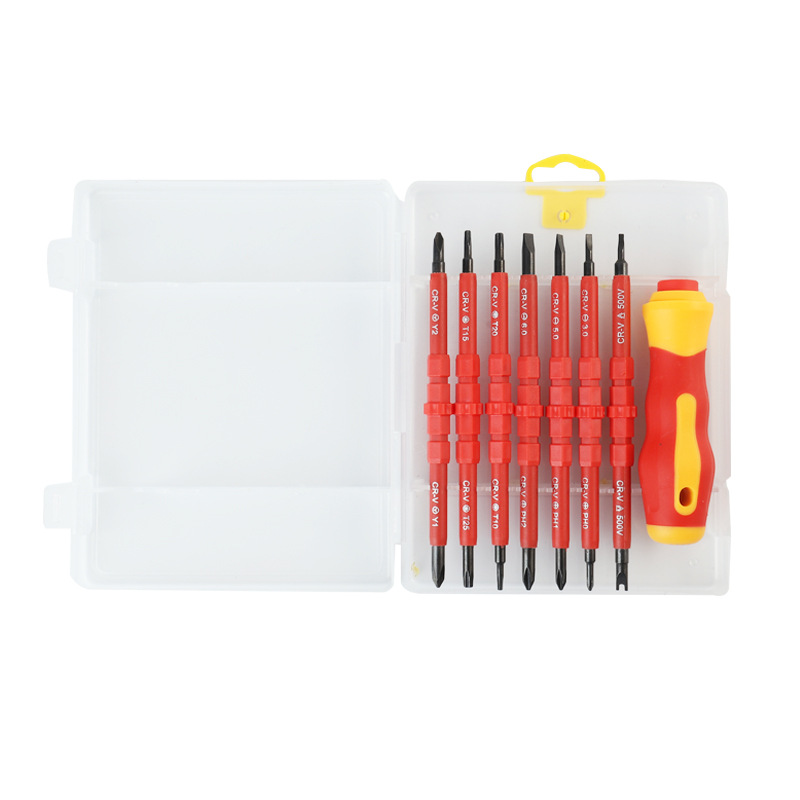 Insulating screwdriver set Electrician driver Repair combination tool strong cross screwdriver