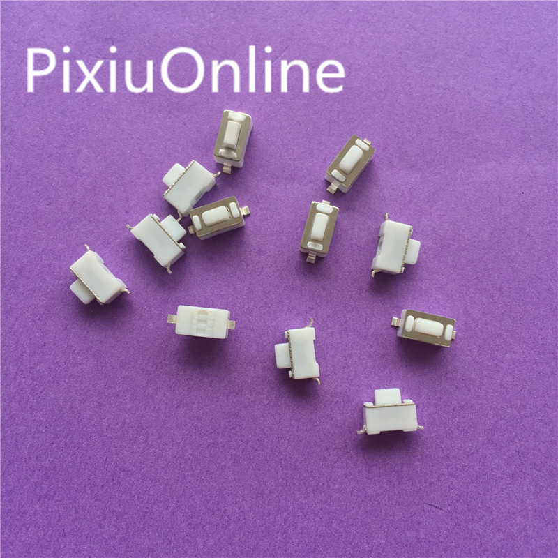 【TopazTrove】50PCS YT2030 3*6*5 5.0H white touch switch SMD button 3 * 6 * 5mm feet Mini micro switch a little press 2 two feet pin. 