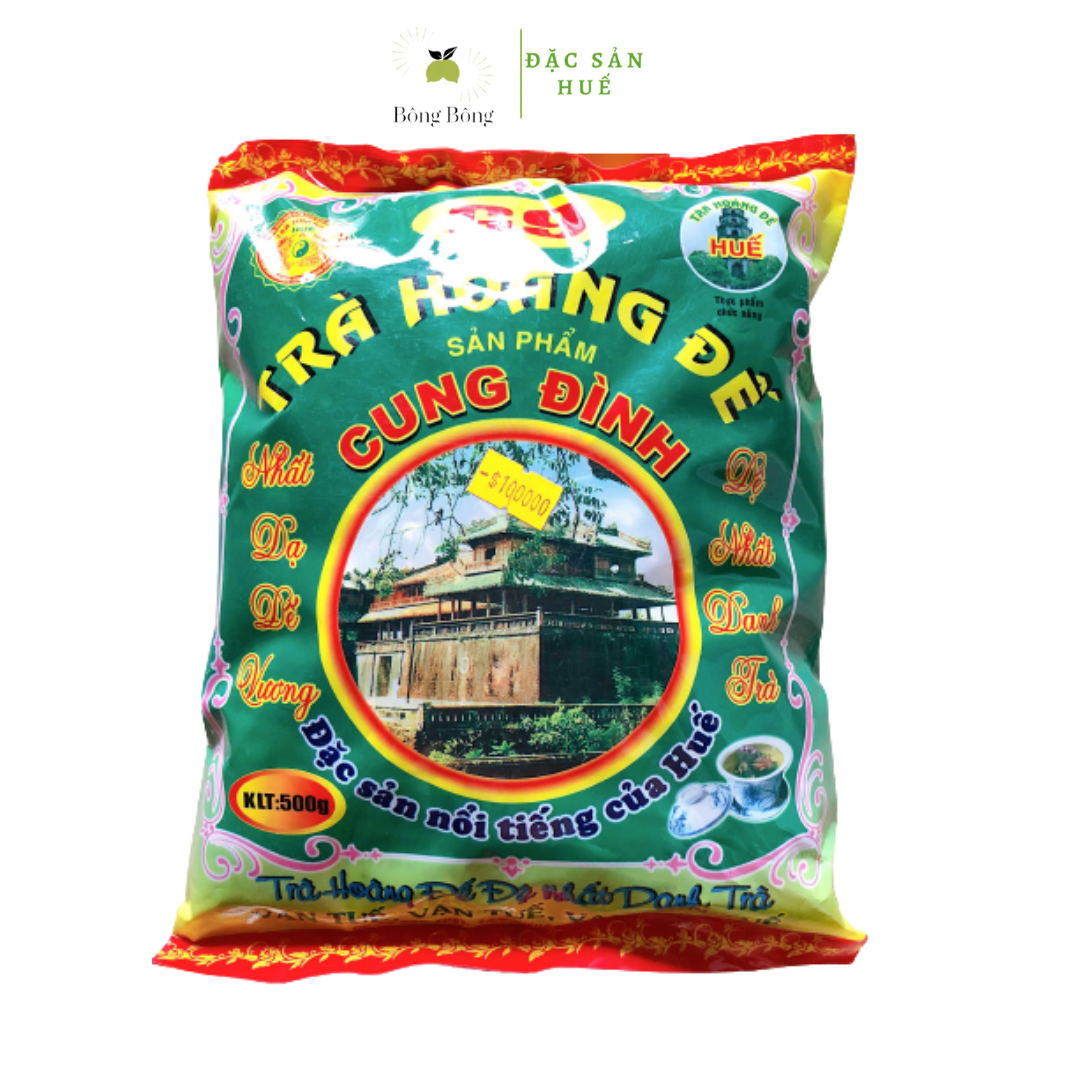 500 gram trà hoàng đế - cung đình huế- đặc sản huế bông bông