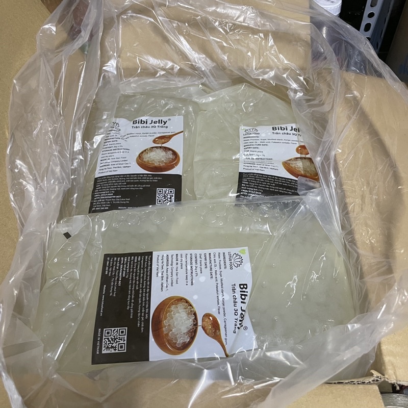 Trân Châu 3Q BiBi Trắng-Đen Bịch 2kg