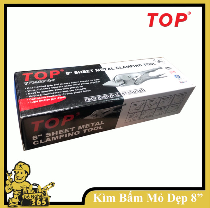 Kìm Bấm Miệng Dẹp 8" Top - TPT-30012-8