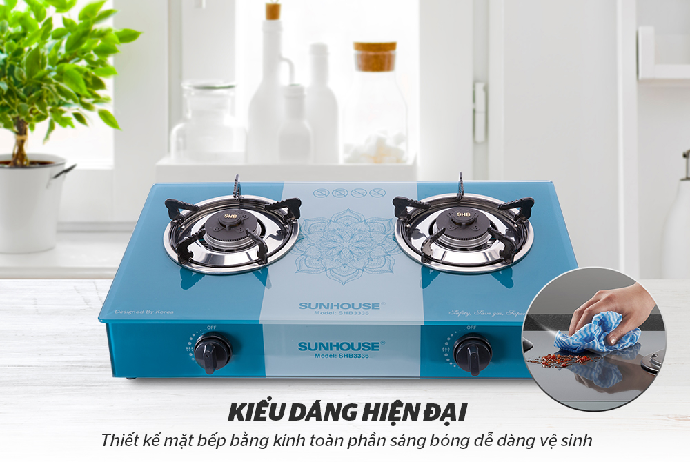 Bếp Gas Dương Kính SUNHOUSE SHB3336