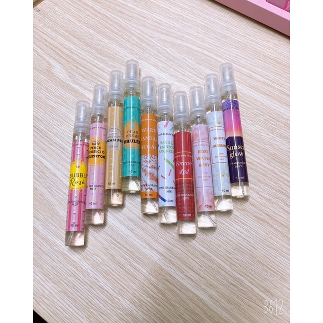Xịt body mist 10ml lưu hương chai chiết