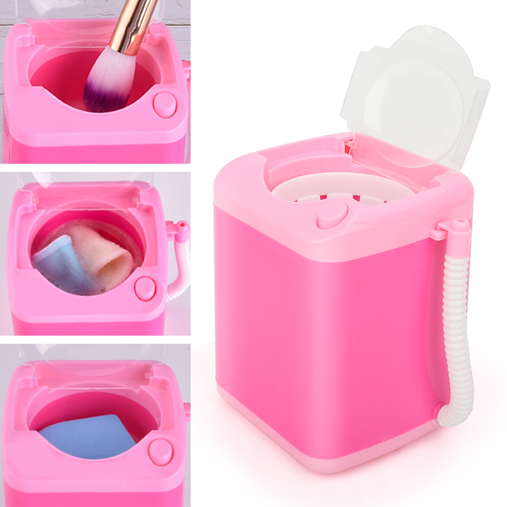 Máy Giặt Mini Tự Động Mút Trang Điểm Dụng Cụ Làm Sạch Mút Trang Điểm Máy Làm Sạch Mút Trang Điểm Dụng Cụ Làm Sạch