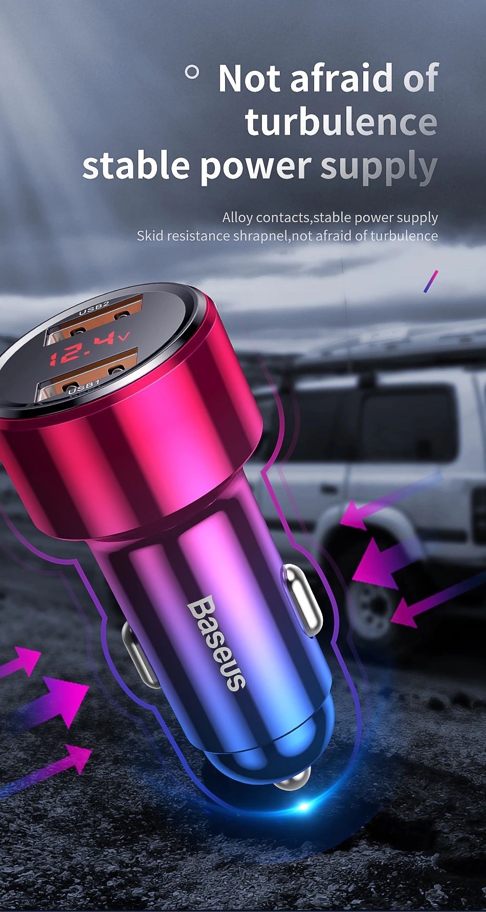 Tẩu sạc ô tô Baseus 45W Magic Series Quick Charge ( LED Display, PD/ QC 3.0/ PPS/ SCP/ AFC, Quick Charger )