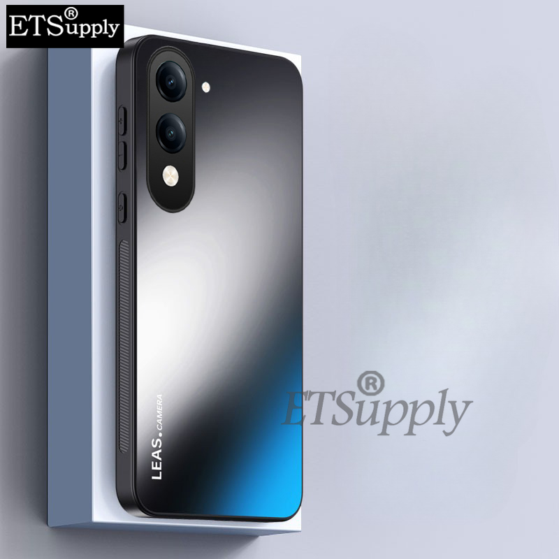 Phone case Vivo Y19S GT Y29S Y29T Shockproof Non-slip Matte meatl anti-fingerprint Hard Back cover Vivo Y04 4G Back cover