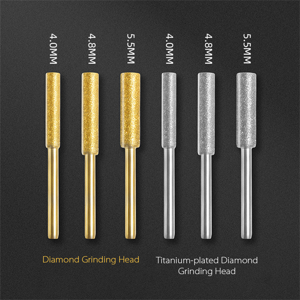 [Linge & Utility] 8 cái lưỡi cưa 4/4.8/5.5mm mạ titan Dụng cụ mài dao kim cương độ cứng cao dũa cưa xích điện dụng cụ nghiền và xay cưa Bộ