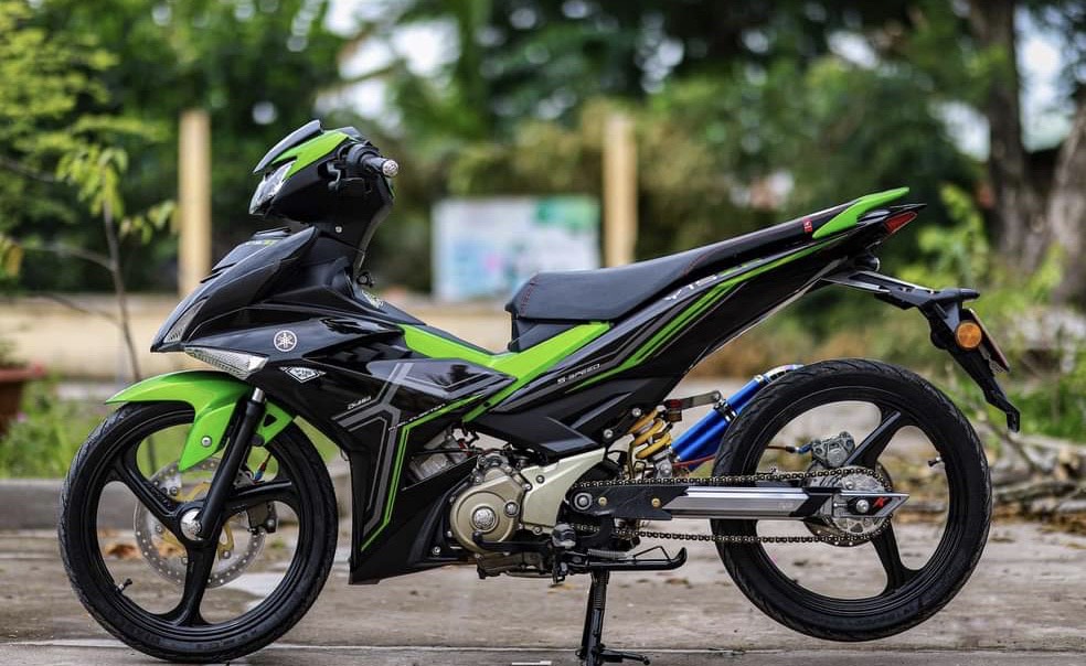 Tem rời exciter 150 y15zr mxking xám xanh lá đen