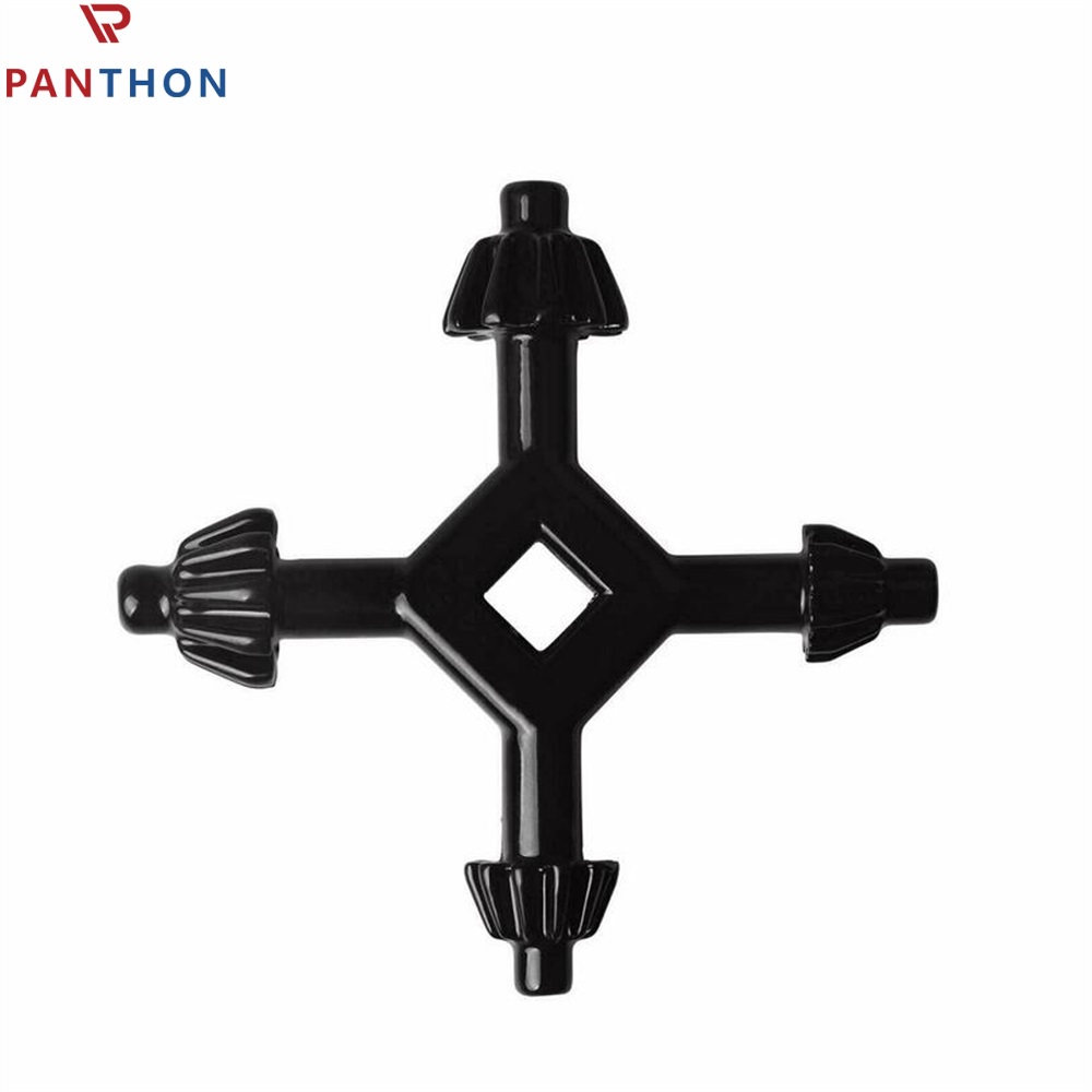 PANTHON 1Pc 4 In 1 Universal Chuck Key Drill Drilling Holder Spanner Ratchet Socket Ring Combination Grip Star Wrench
