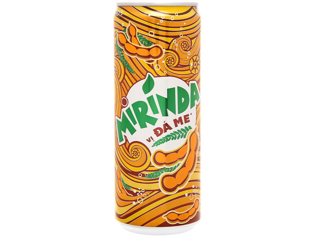 Thùng 24 Lon Nước Ngọt Mirinda Đá Me 330ml