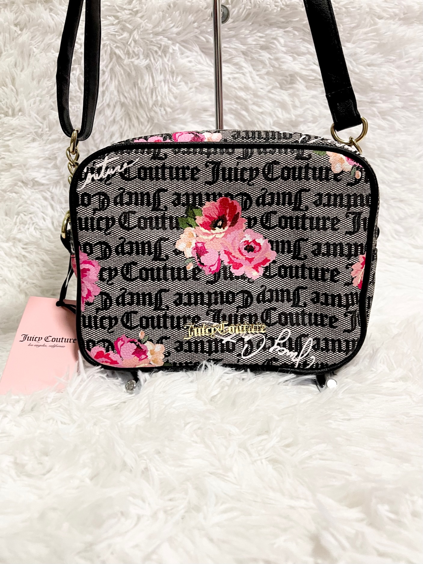 Juicy Couture Petal Stat Black Camera Crossbody Bag | Lazada PH