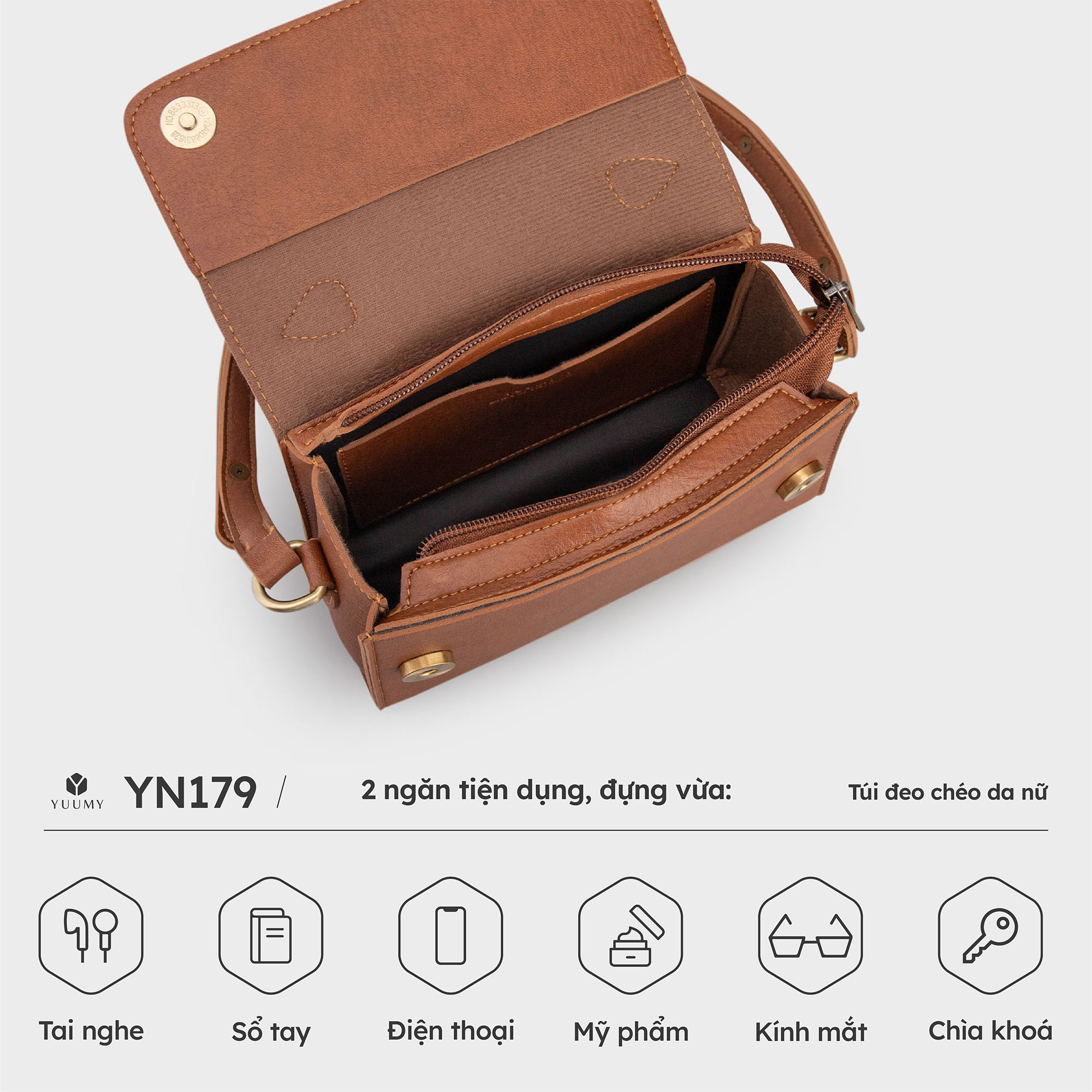 Túi đeo chéo nữ YUUMY YN179