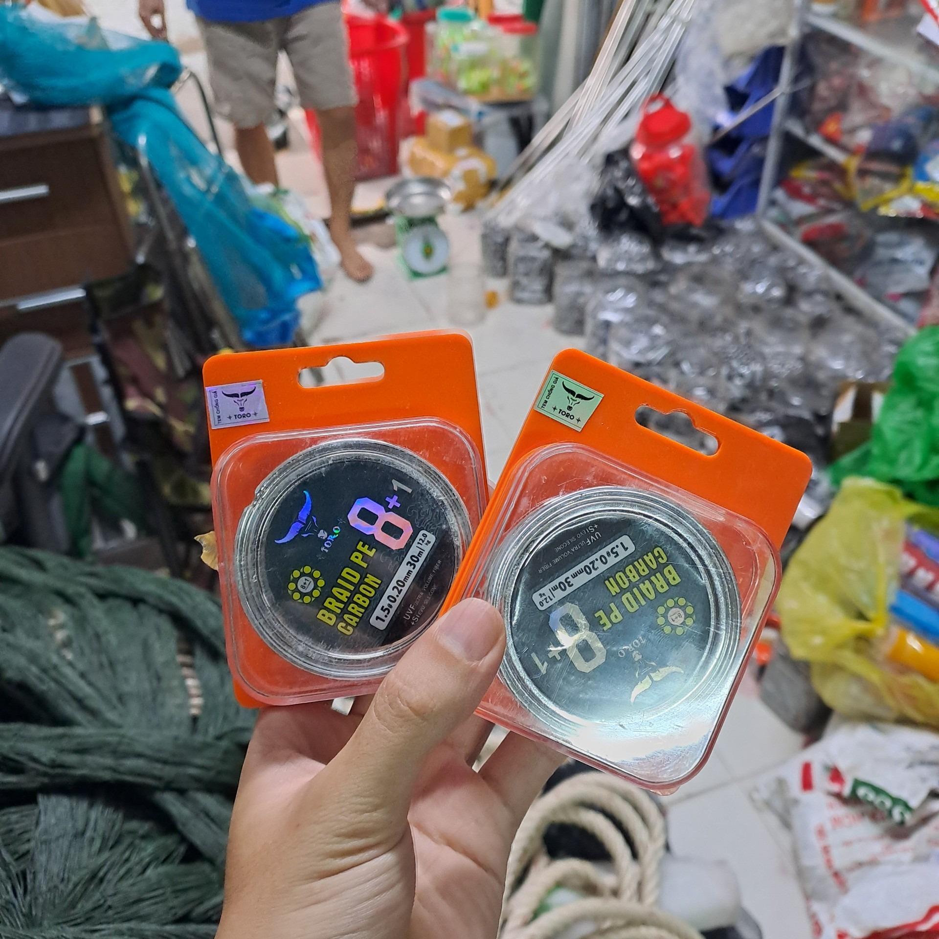 Dù Câu Cá chống rối Pe lõi carbon TORO