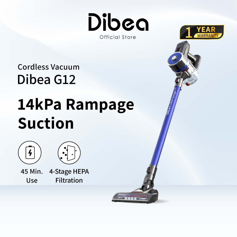 Dibea G12 Cordless Vacuum Cleaner Rampage 14,000 Pa Suction Handheld