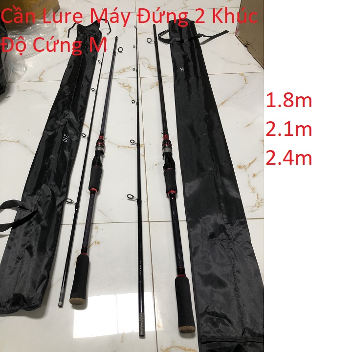 Cần câu lure 2 khúc máy đứng độ cứng m