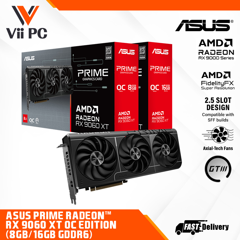 新品 保証付 ASUS PRIME RX9060XT 16GB OC ASUS Prime Radeon RX 9060 XT / 9060XT / 9060 XT 8GB OR 16GB GDDR6