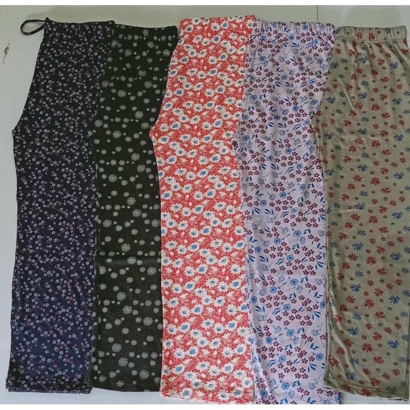 SELUAR TIDUR WANITA COTTON PINGGANG GETAH PLAIN BERCORAK JALUR EXTRA PLUS BIG SIZE 3XL 6XL Big shop 5889. 