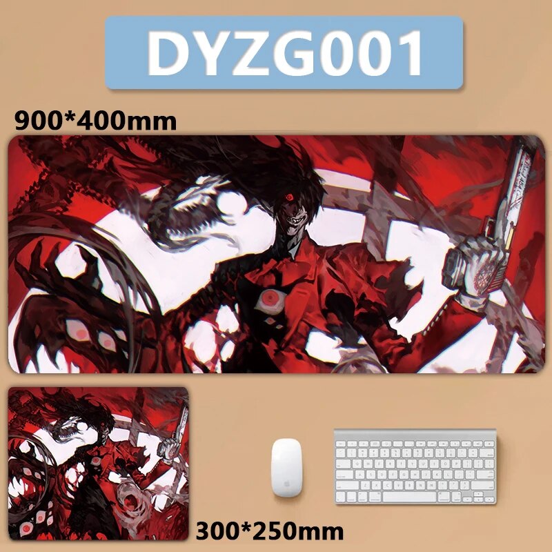 Hellsing Aloucard XXL Large Mousepad Keyboard Pad Mouse Pad