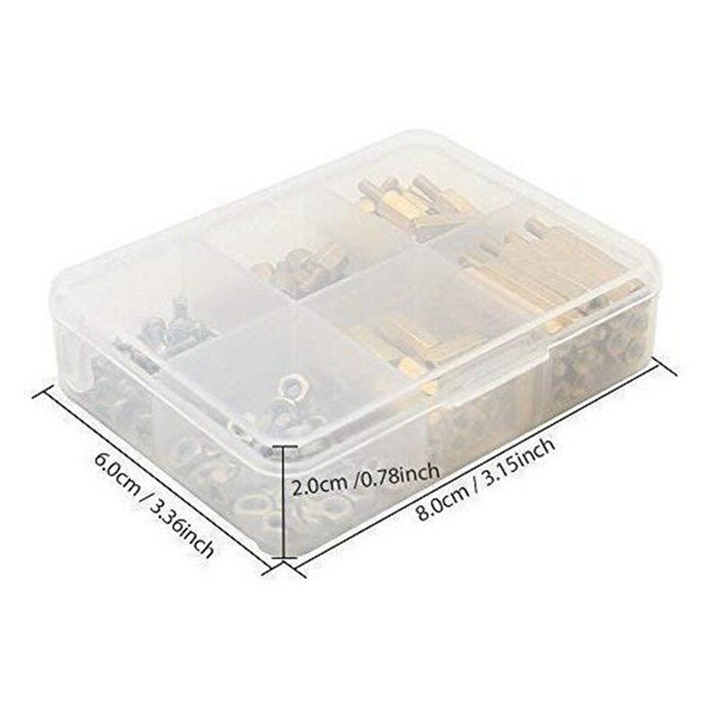 120Pcs Installation Tool For Raspberry Pi 4 Model B/3B+/3B M2.5 Series Hex Brass Column/Nuts+Screws Accessories Kit