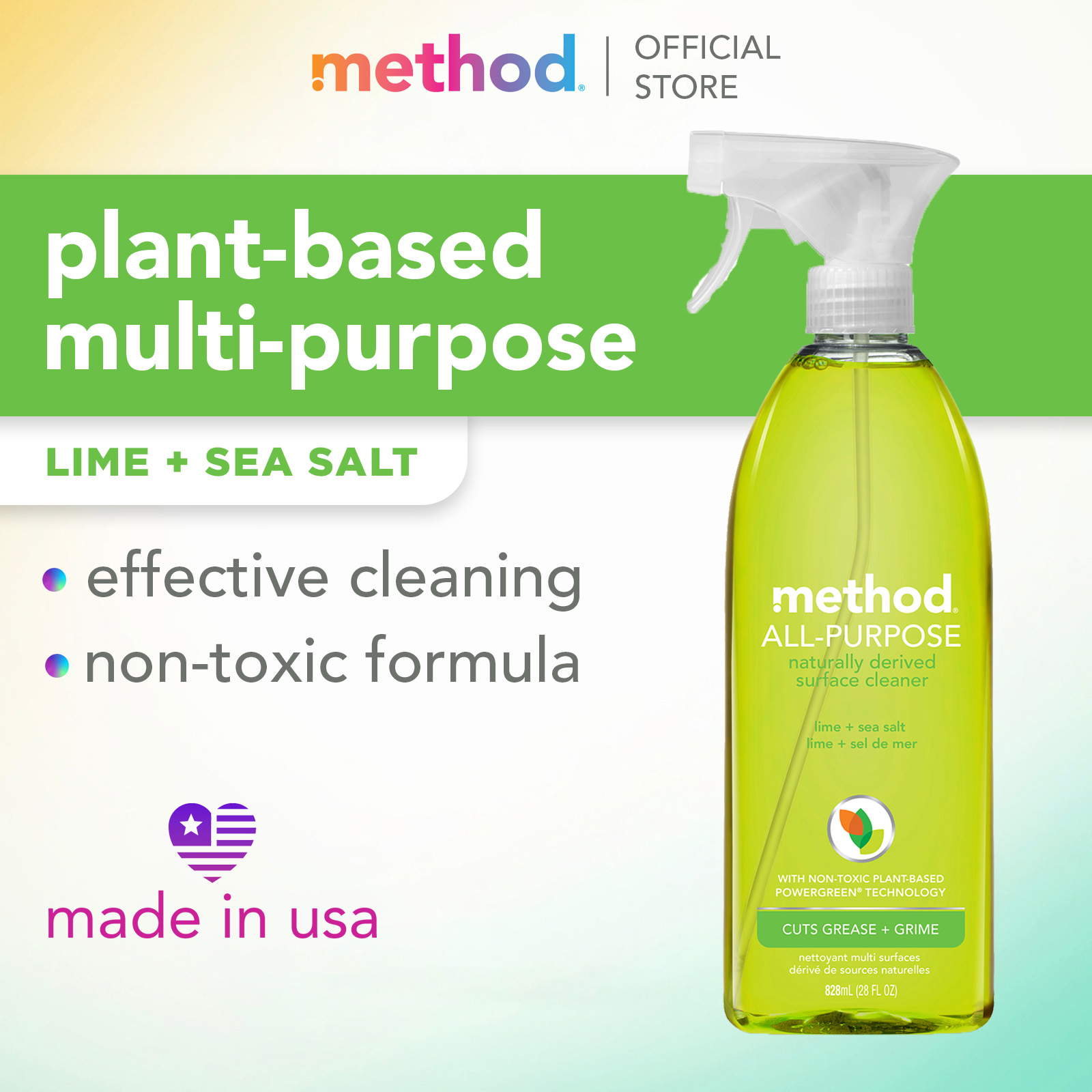 Method Multi Surface Cleaner 828 Ml Method Multi-Surface Non-Toxic ...