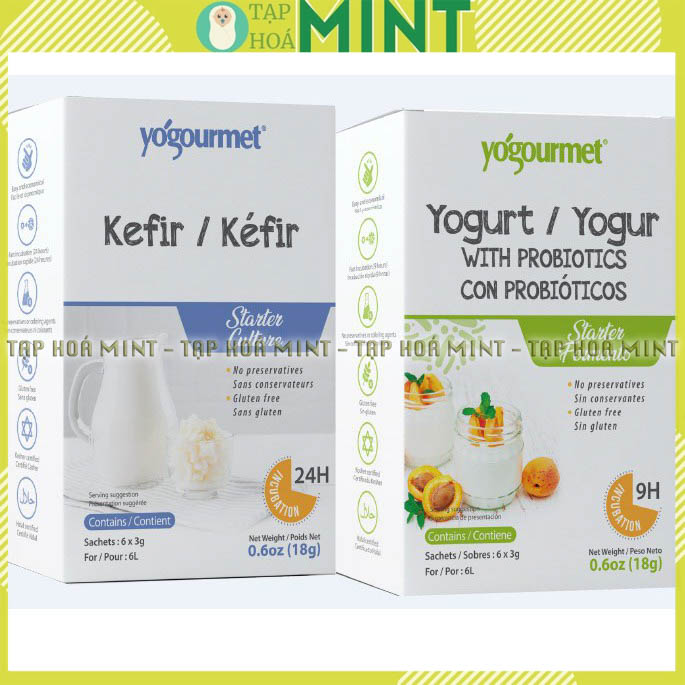Men làm sữa chua hữu cơ Kefir Yogourmet