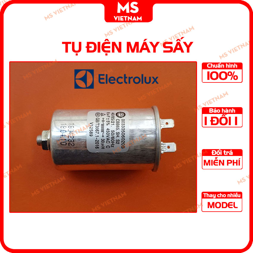 Capacitor dryer Electrolux replacement for EDV6501, EDV6552, EDV7552 (6,5-7,5kg) -Ms Vietnam