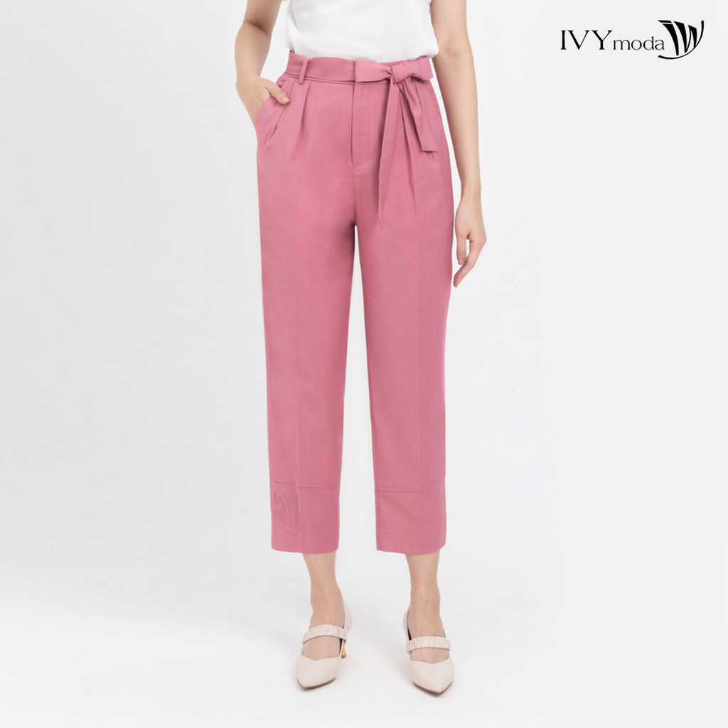 Quần baggy (không kèm đai nơ) IVY moda MS 22M8344
