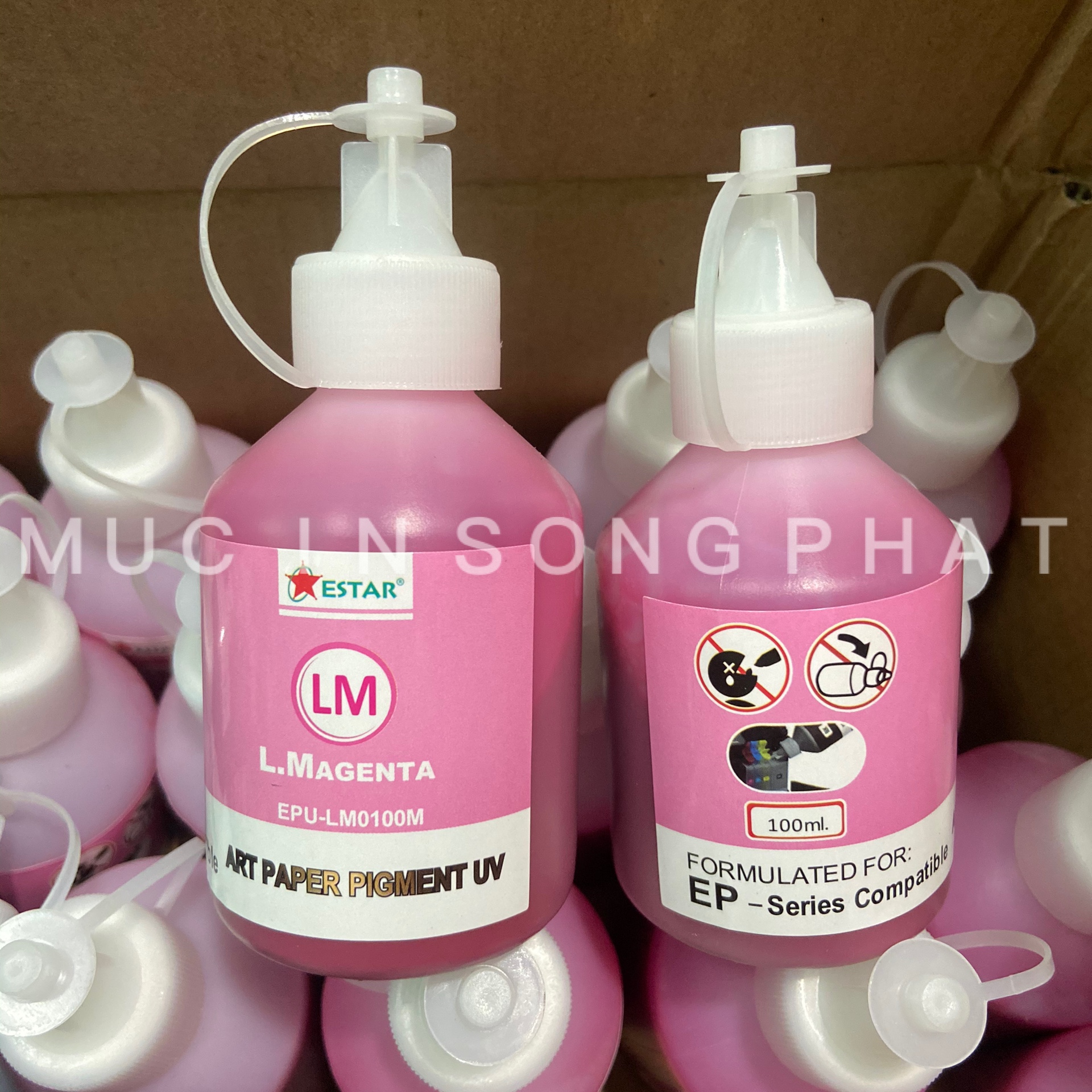 Mực dầu Pigment UV Epson 100ml (Giá tính trên 1 màu)