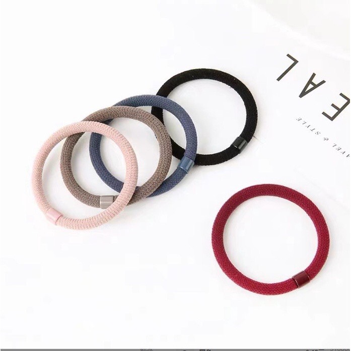 SET 10 sợi - Chun cột tóc, dây cột tóc co giãn loại tốt