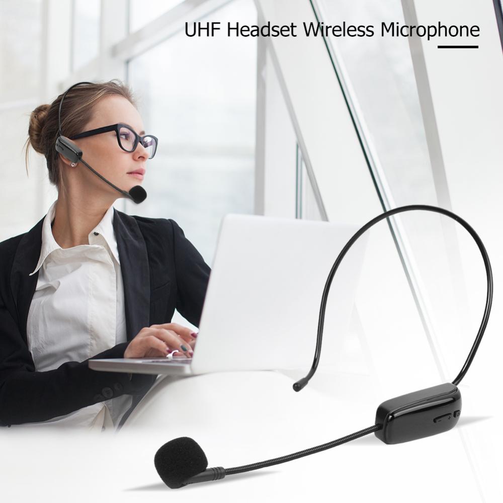 UHF Headset Wireless Microphone with Receiver for Teaching Voice Amplifier