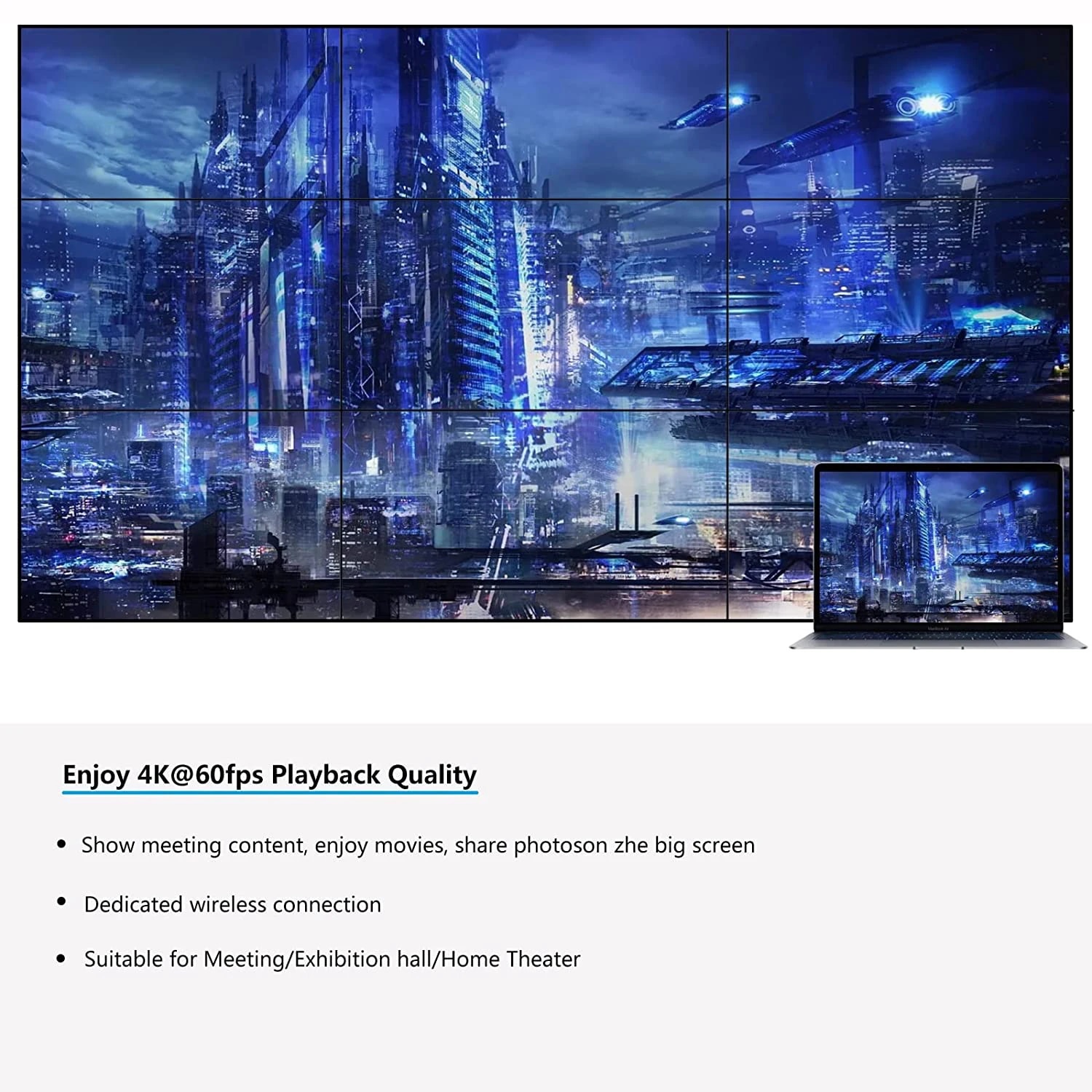 【Special Promotion】 HDMI Compatible 4K 1080p Screen Projector For DLNAiOS.