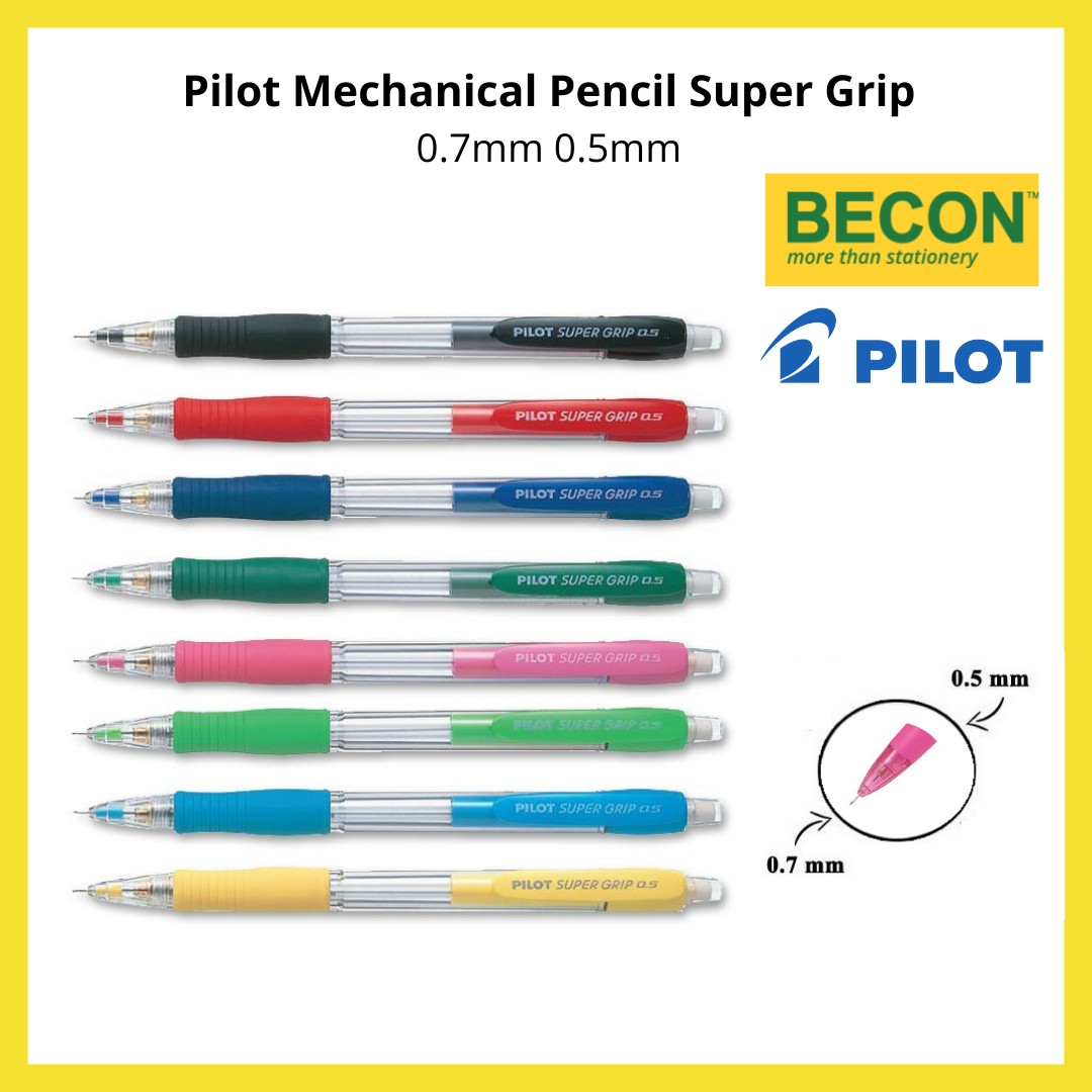 Pilot Mechanical Pencil Super Grip 0.5mm 0.7mm H185 H187 Lazada