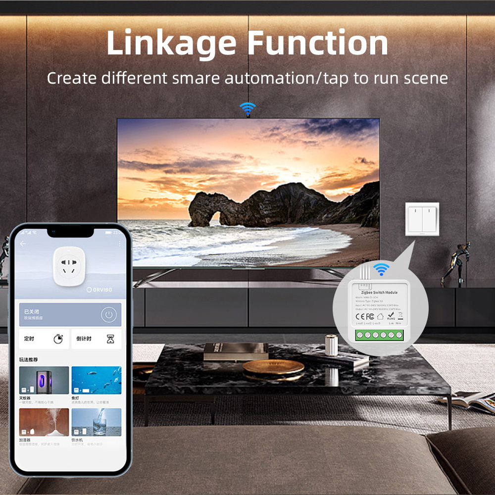 E Cuộc Sống cửa hàng thông minh Tuya Thông Minh ZigBee mô-đun chuyển đổi 2 Cách Điều Khiển Nhà Thông Minh 2/3/4 Băng Đảng Tự Làm Máy Cắt AC100-240V Thời Gian công tắc thông minh cuộc sống thông minh Ứng Dụng điều khiển bằng giọng nói Nhà Thông Minh Tự độn