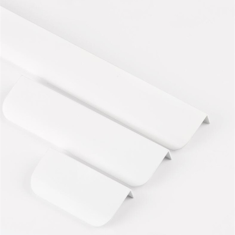 【HOT】 KK&FING Hidden Furniture Door Handles Side Mount No Drilling Wardrobe Cupboard