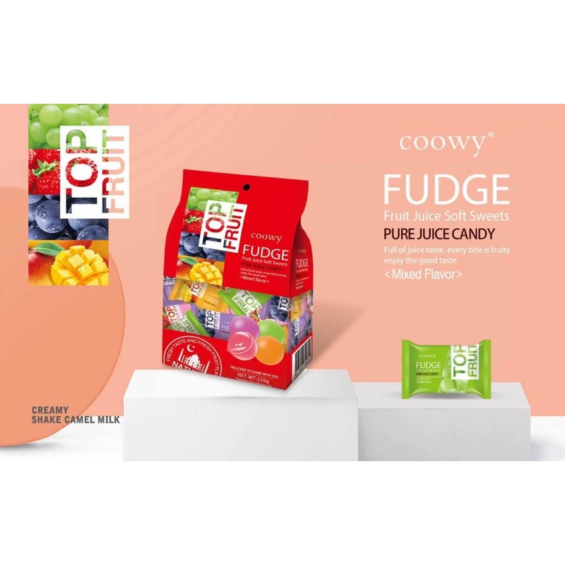 [MANGO CANDY] Gói kẹo dẻo trái cây Top Fruit Coowy 320g