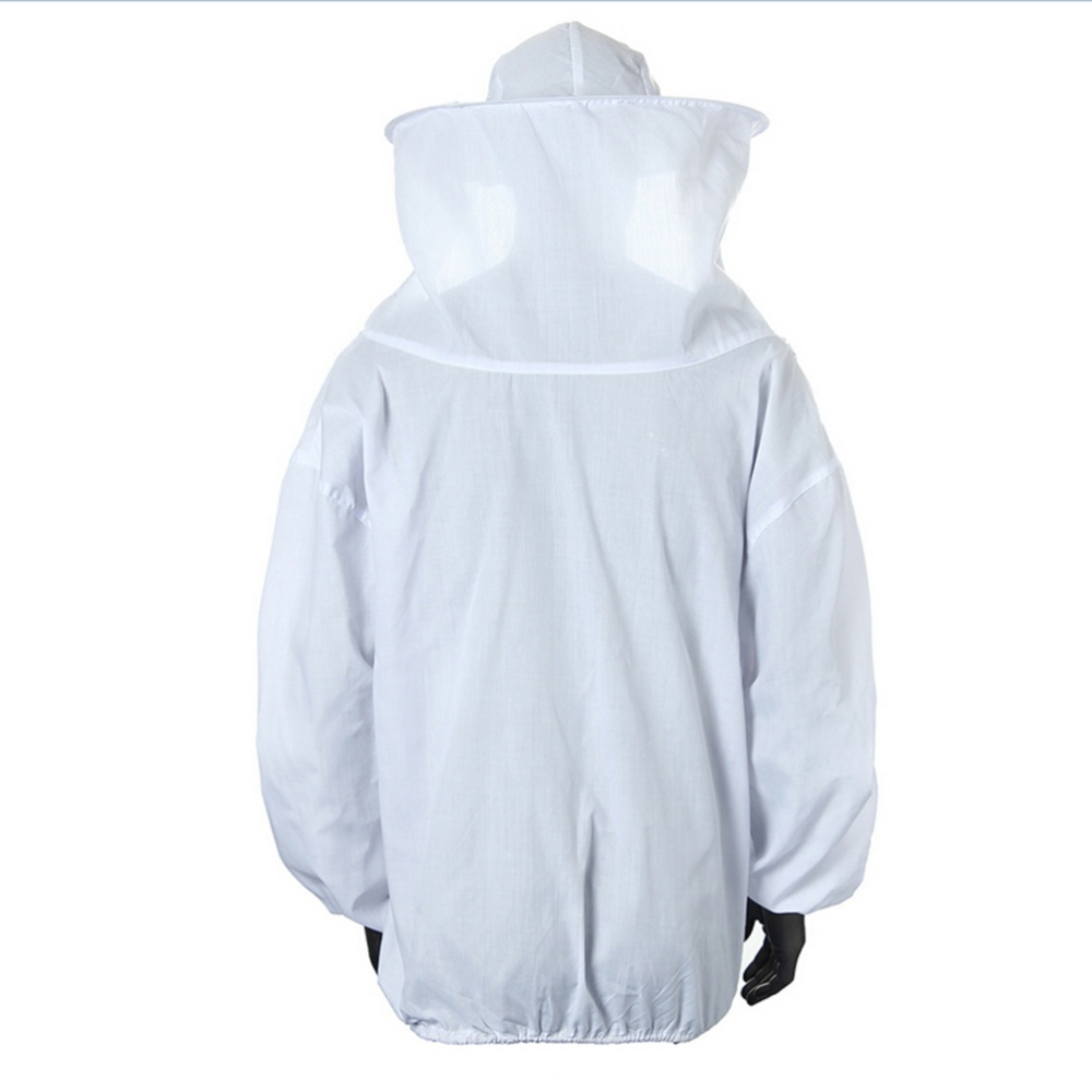 Protective Beekeeping Jacket Veil Smock Equipment Bee Keeping Hat Sleeve Suit. 