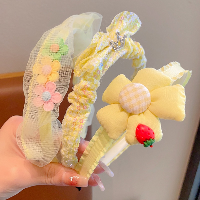 Set 3 Băng Đô Nơ Dễ Thương Cho Bé Gái