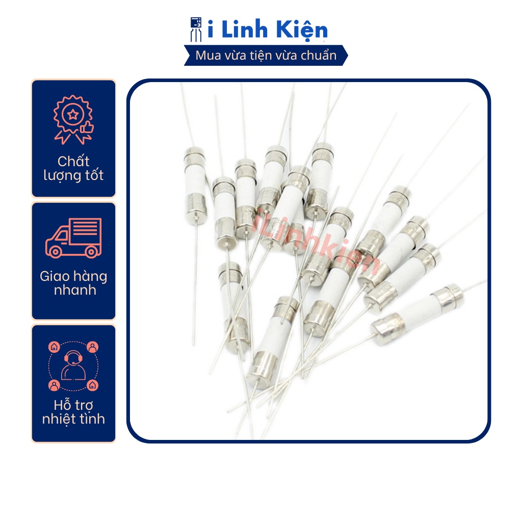 Cầu chì bếp từ 10A/15A/20A 5x20mm.