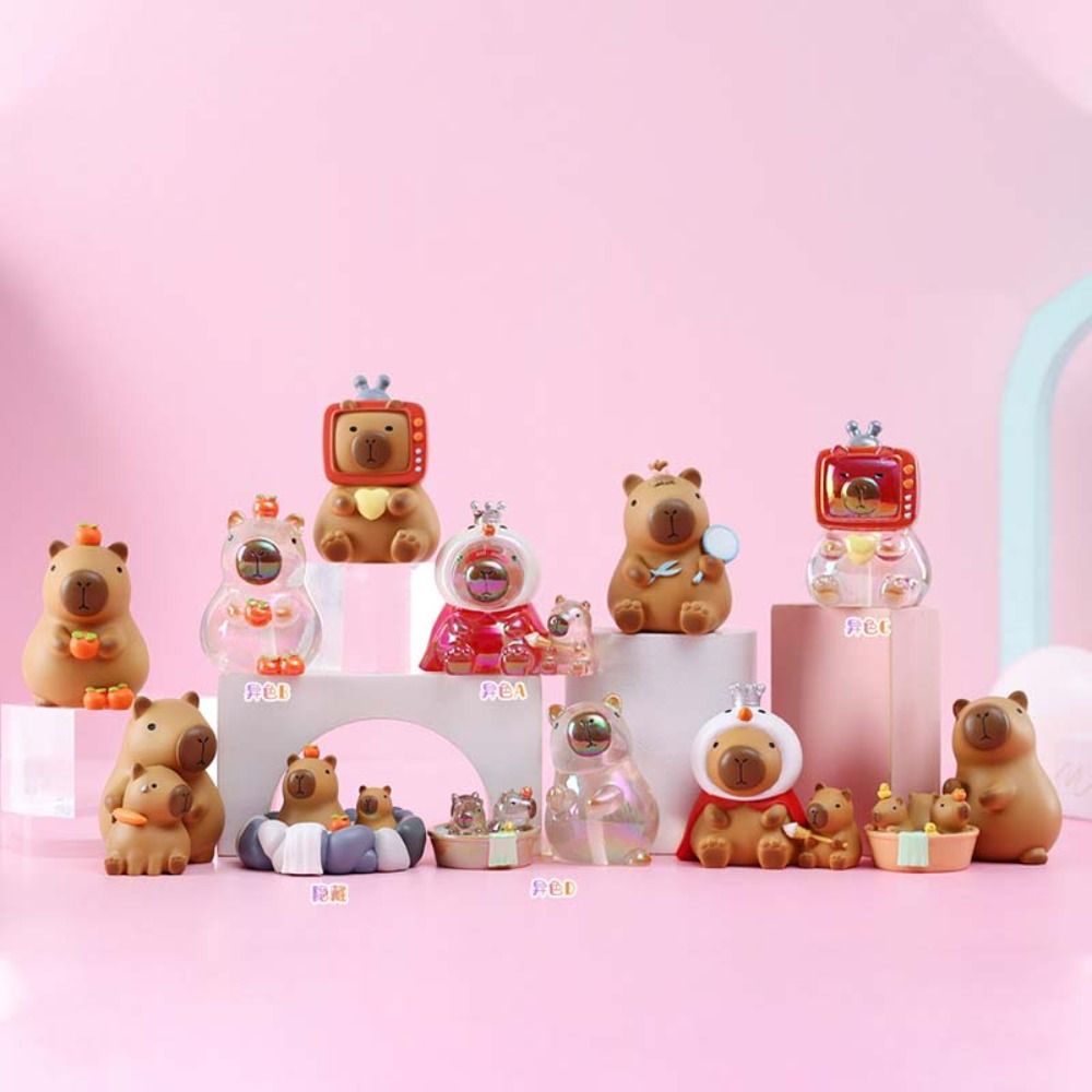 OXTRWZ Animals Capibara Capybara Figure Blind Box Blind Box Simulation ...