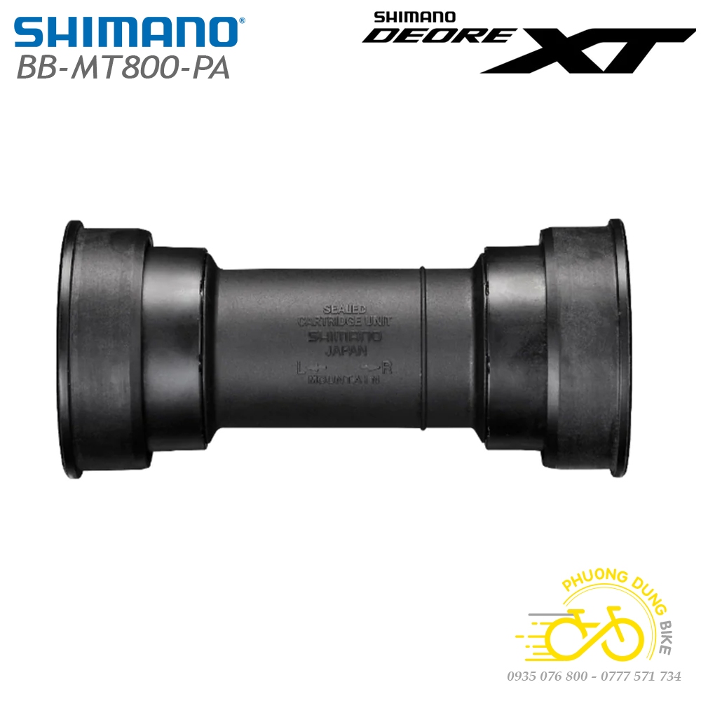 Trục giữa cốt rỗng xe đạp shimano deore xt bb mt800 pa - hàng chính hãng